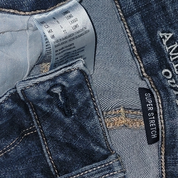 American Eagle Super Stretch Skinny Jeans Size 8 Long - Picture 6 of 7